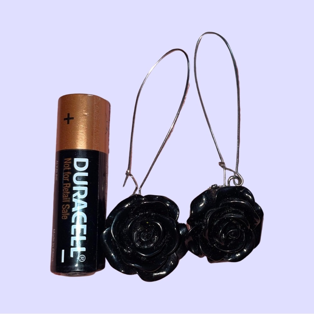 Flower earrings - Picture 2 of 2